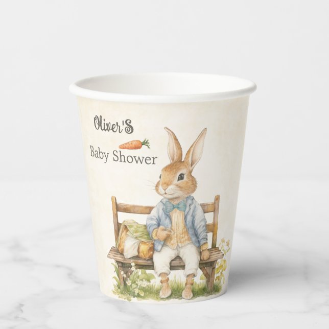 Peter The Rabbit - Baby Shower - Vintage Paper Cups (Front)