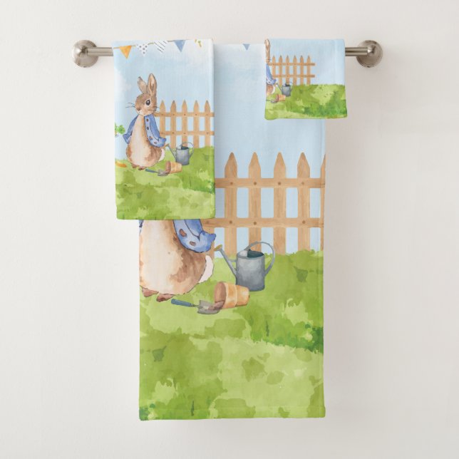 Peter the Rabbit Bath Towel Set (Insitu)