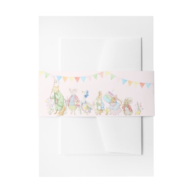 Peter the Rabbit Beatrix Baby Shower Invitation Belly Band (Front Example)