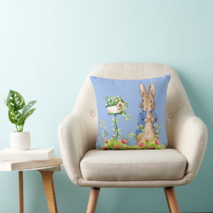 Peter the rabbit bird house cushion