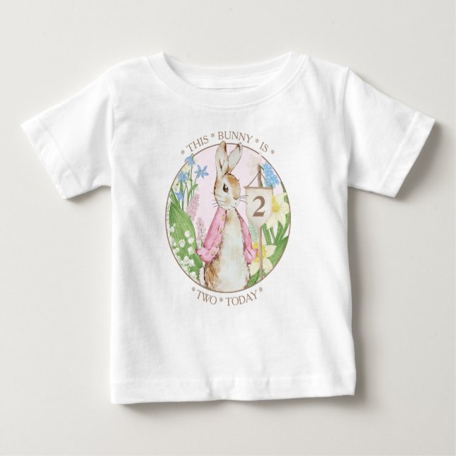 Peter the Rabbit Birthday Girl   Baby T-Shirt (Front)
