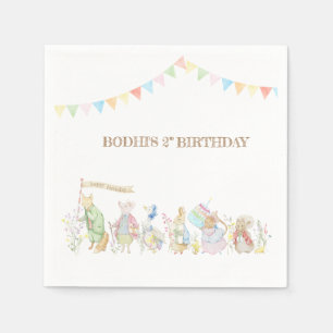 Peter the Rabbit Birthday Parade Napkin