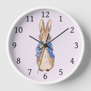 Peter the Rabbit Blue Clock