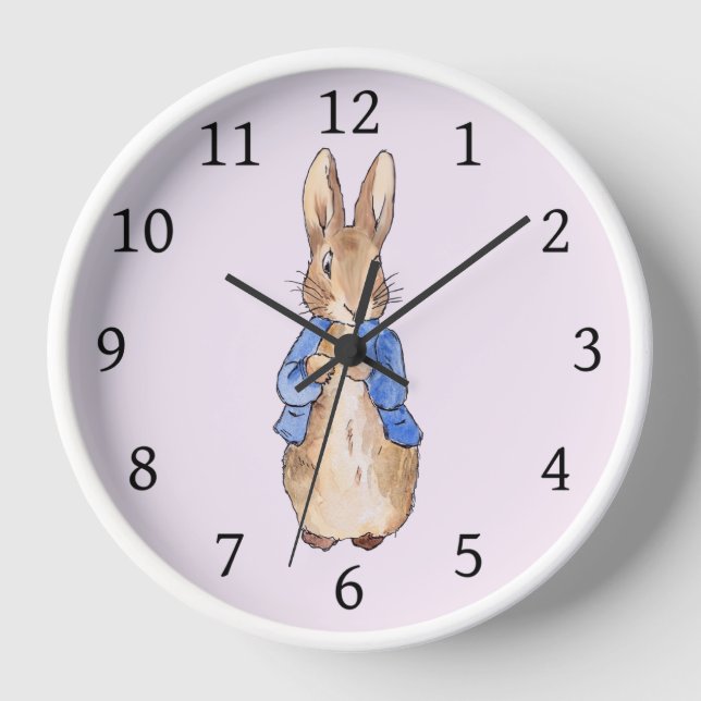 Peter the Rabbit Blue Clock (Front)