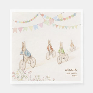 Peter the Rabbit Bunny Gender Neutral Baby Shower Napkin