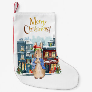 Peter the Rabbit Christmas Shopping Small Christmas Stocking