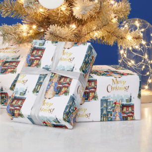 Peter the Rabbit Christmas Shopping Wrapping Paper