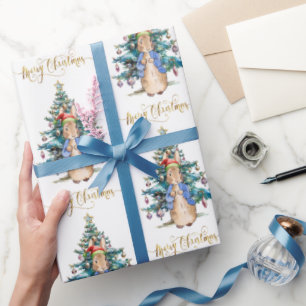 Peter the Rabbit Christmas tree Wrapping Paper