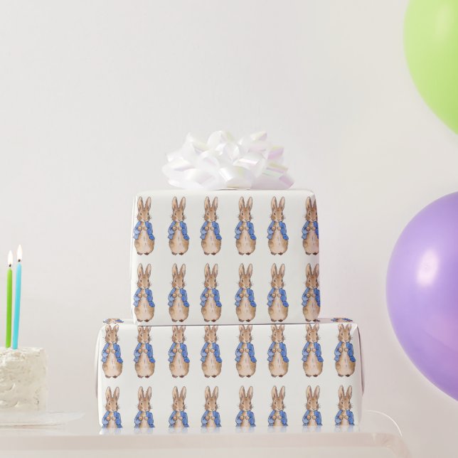 Peter the Rabbit Cream Background Wrapping Paper (Party Gifts)