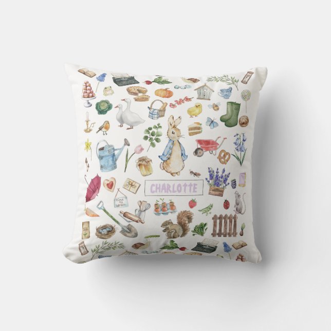 Peter the Rabbit Cushion (Front)