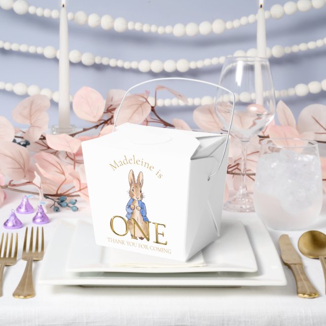 Peter the rabbit Custom First birthday Favour Box (Wedding)
