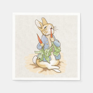 Peter the Rabbit Eating a Carrot    Napkin