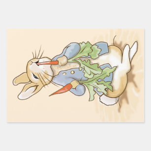 Peter the Rabbit Eating a Carrot    Wrapping Paper Sheet