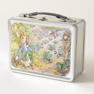 Peter the Rabbit Eating Carrots  Metal Lunch Box