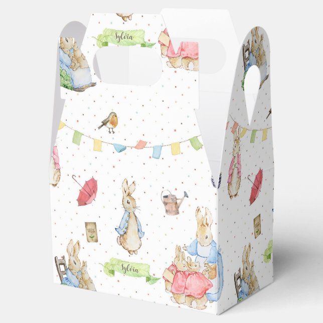 Peter the Rabbit Favour Box (Opened)