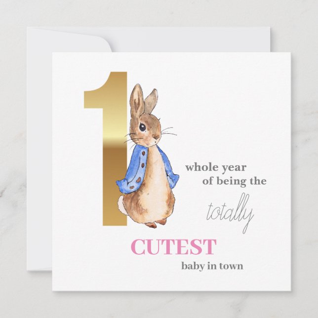 Peter the Rabbit First Birthday (Front)