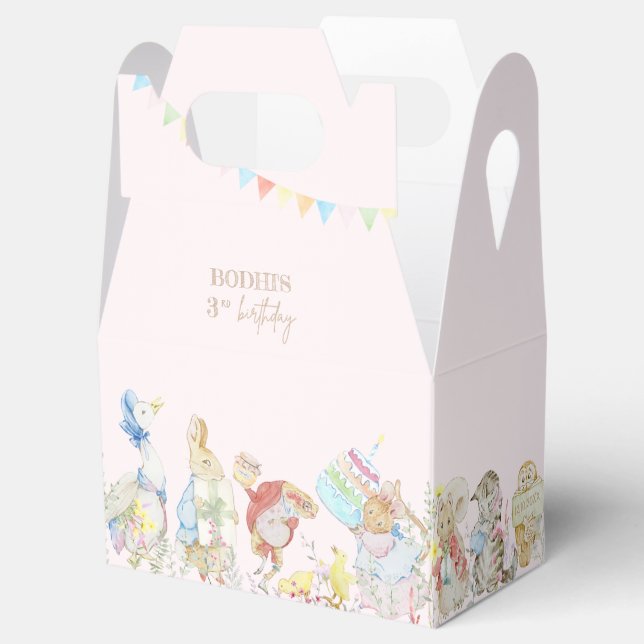 Peter the Rabbit First Birthday Favour Box (Opened)