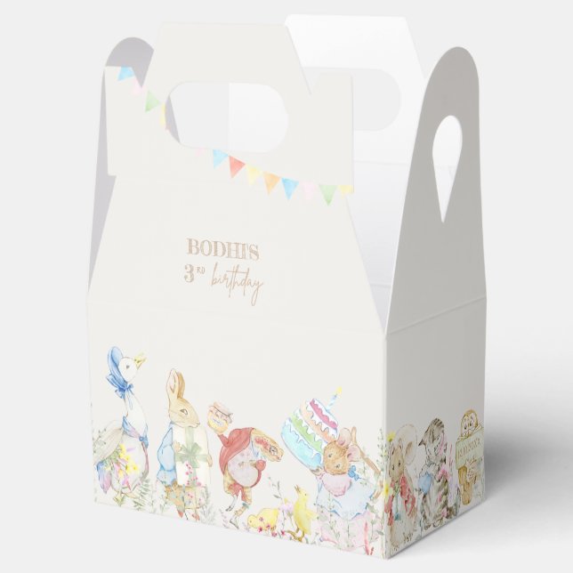 Peter the Rabbit First Birthday Favour Box (Opened)