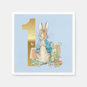 Peter the Rabbit First Birthday Napkin
