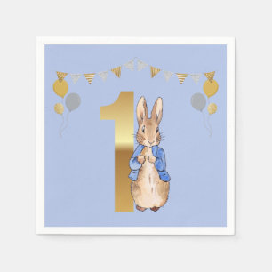 Peter the Rabbit First Birthday Napkin