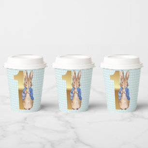 Peter the Rabbit First Birthday Paper Cups