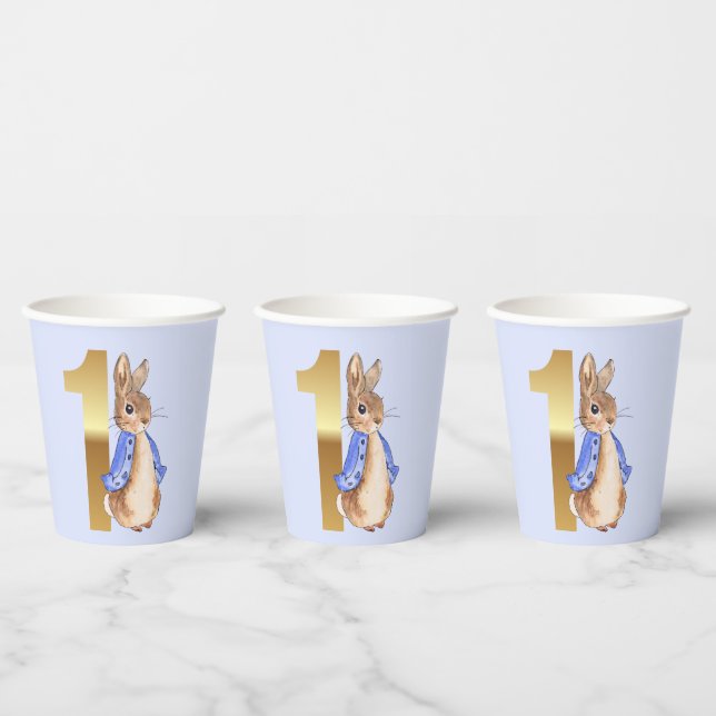 Peter the Rabbit First Birthday Paper Cups (Multi)