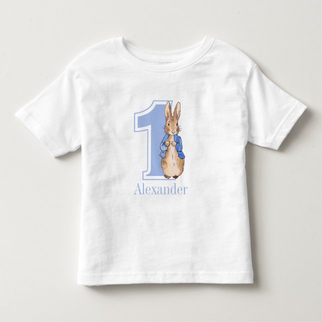 Peter the rabbit First birthday Toddler T-Shirt (Front)