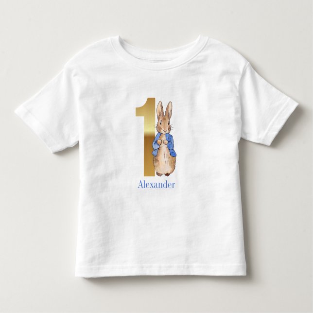 Peter the rabbit First birthday Toddler T-Shirt (Front)