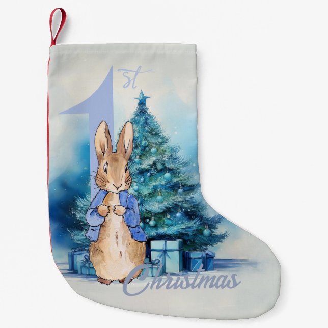 Peter the Rabbit First Christmas Small Christmas Stocking (Front)