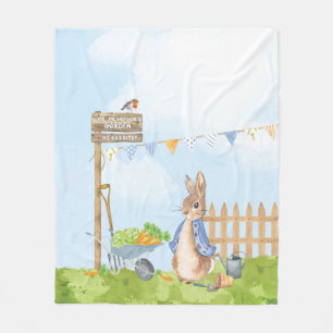 Peter the Rabbit Fleece Blanket