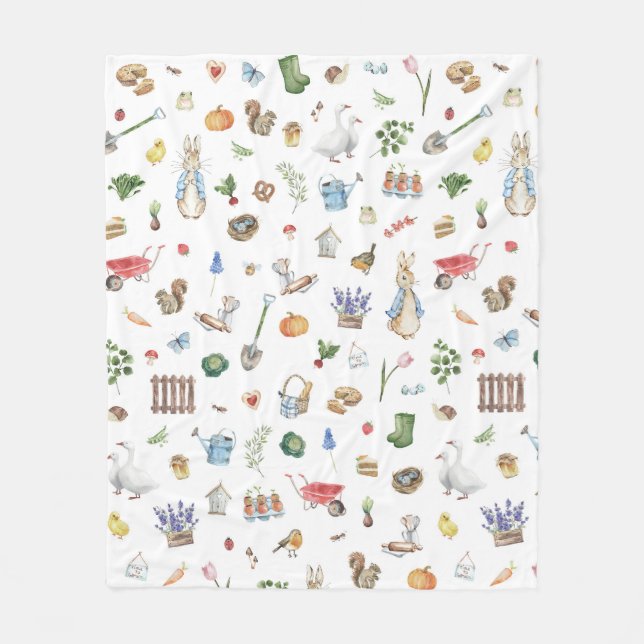 Peter the Rabbit Fleece Blanket (Front)