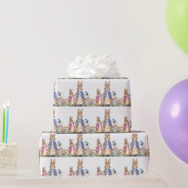Peter the Rabbit Flopsy and Jemima  Wrapping Paper (Party Gifts)