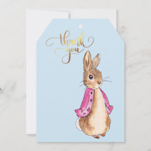 Peter the rabbit Flopsy Thank You Card