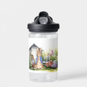 Peter the rabbit flower garden water bottle
