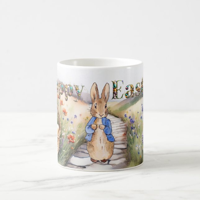 Peter the Rabbit Happy Easter Coffee Mug (Center)