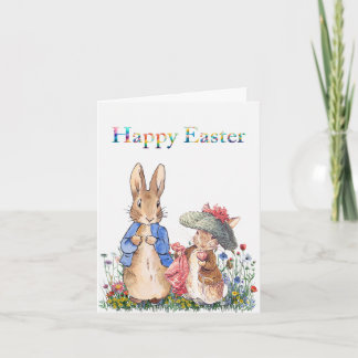 Peter the rabbit Happy Easter Holiday Card