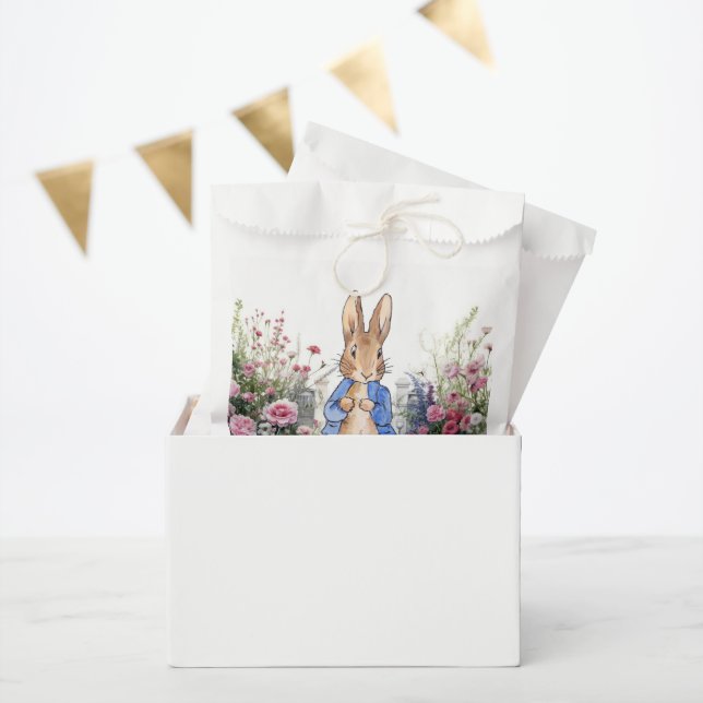 Peter the Rabbit in his garden No 2 Favour Bag (Party)