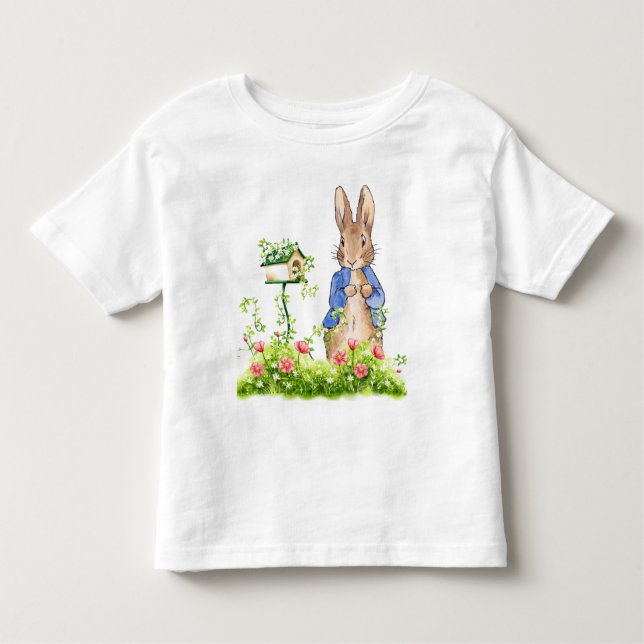 Peter the Rabbit in His Garden Toddler T-Shirt (Front)