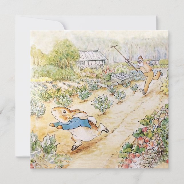 Peter the Rabbit in Mr Mc Gregor's Garden      Invitation (Front)
