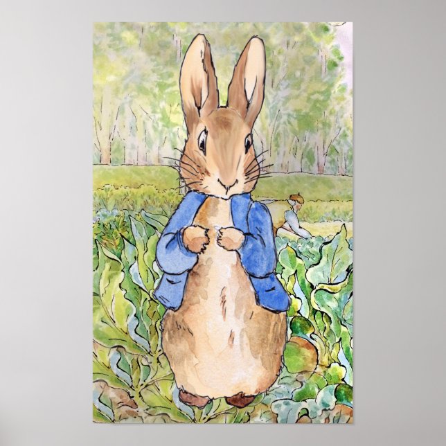 Peter the Rabbit in Mr Mc Gregor's Garden Poster (Front)