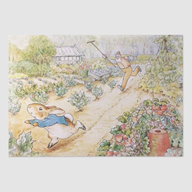 Peter the Rabbit in Mr Mc Gregor's Garden   Tissue Paper (Front)
