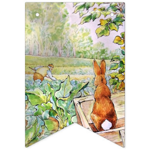 Peter the Rabbit in Mr. Mc Gregor's Vegie Garden Bunting