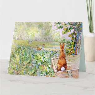 Peter the Rabbit in Mr. Mc Gregor's Vegie Garden   Card
