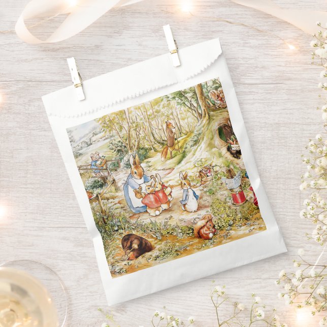 Peter the Rabbit in the Woods Favour Bag (Clipped)