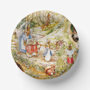 Peter the Rabbit in the Woods Paper Plate