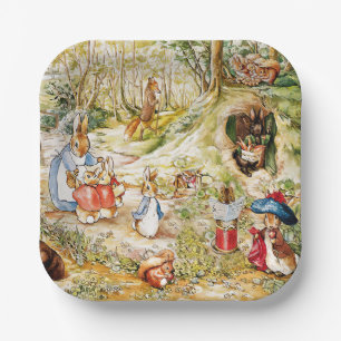 Peter the Rabbit in the Woods Paper Plate