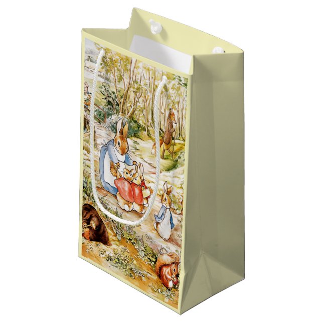 Peter the Rabbit in the Woods Small Gift Bag (Front Angled)