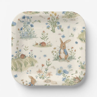 Peter The Rabbit Inspired Plates