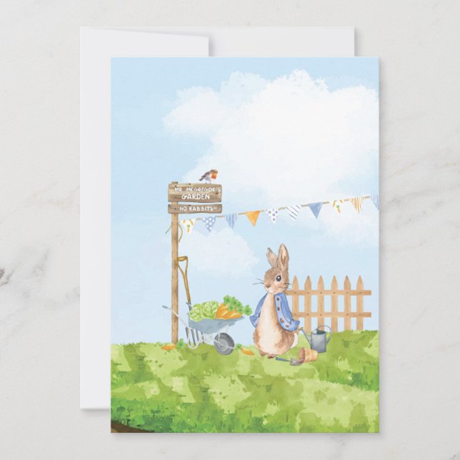 Peter the Rabbit Invitation (Front)