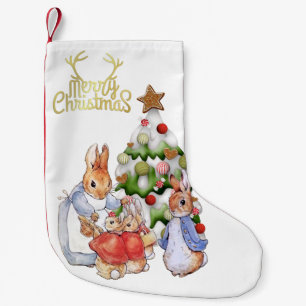 Peter the rabbit Merry Christmas Tree Small Christmas Stocking